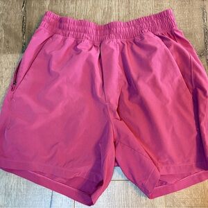 Lululemon Men's Dusty Pink S Pace Breaker Shorts
